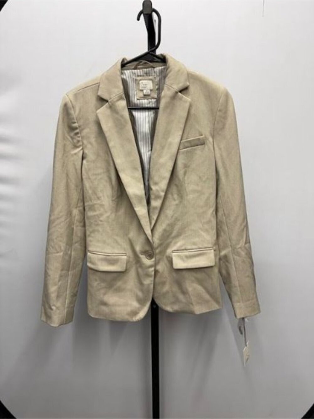 A New Day Beige Single Button Blazer